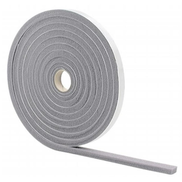38X .5 in. X 17 ft. Gray Low Density Foam Weather Strip
