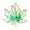 Green, variant on 6PCS Women Brooch Sunflower Maple Leaf Apricot Leaf Clothes Pin Realistic Electroplated Polished Exquisite Prom Party Coat Shirt Dress Brooch,Yellow