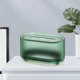 thumbnail image 5 of Cubierta de papel montada en la pared, servilletero, caja organizadora de papel para encimera, para tocador, dormitorio, mostrador, Toliet, Verde Soledad Cubierta de tejido, 5 of 8