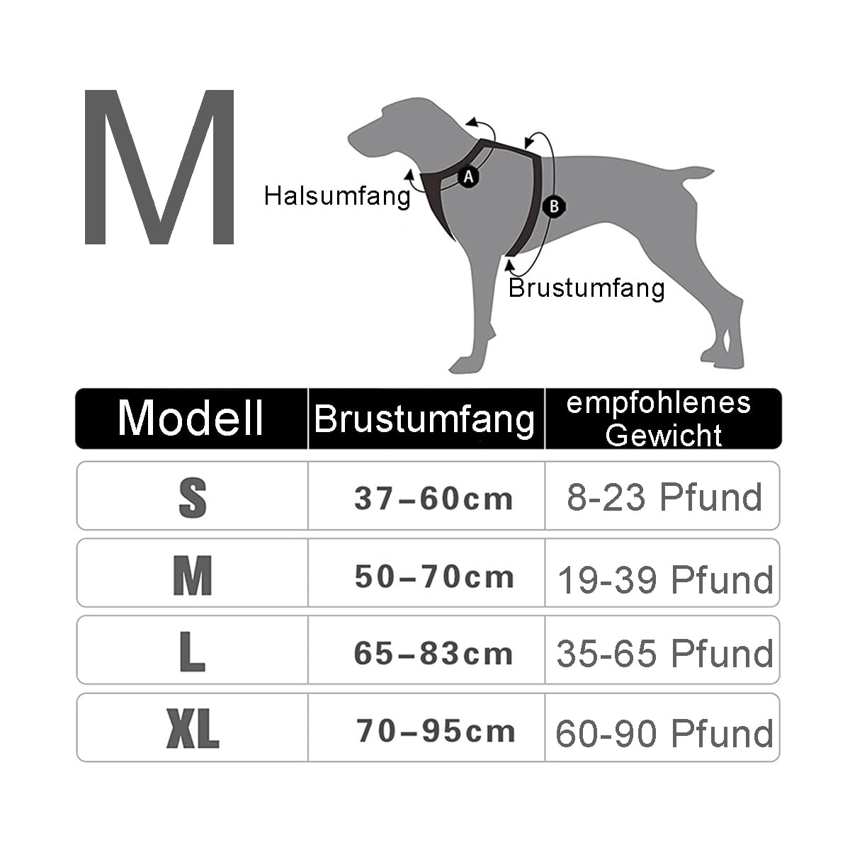 Pawaii Dog Harness Medium Anti-Pull Harness for Dogs Anti Pull Harness Chest Harness Anti Pull Reflective Adjustable Breathable Dog Harness ID Tag Included (M