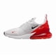 thumbnail image 1 of Men Nike Air Max 270 Running Shoes Sneakers Grey White Black Red AH8050 029, 1 of 6