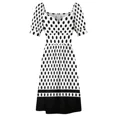 thumbnail image 6 of White and Black Polka Dots Pattern Sleeveless Dress women's luxury party dress dresses summer woman 2024, 6 of 7