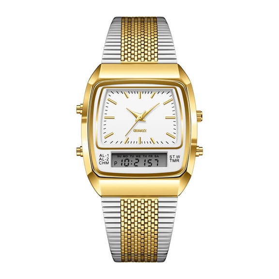 Elegant Men's Wrist Watch Water Resistance Square Dials Analogue Watch for Office Casual Wedding Birthday Gift Essential
