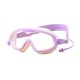thumbnail image 5 of Gafas de natación para niños, a prueba de fugas, ligeras, de silicona suave, antivaho, montura grande, Violeta, 5 of 9