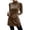 82#Brown, variant on Womens Velvet Turtleneck Top Long Sleeve Fitted Longline Tunic Pullover Side Slit Dressy Elegant Going Out Blouse Work Office Fall Winter