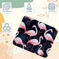 thumbnail image 3 of Flamingo Gaming Mouse Pad Desk Mat, Square 8.3x9.8 Inch Non-Slip Rubber Bottom Printed Design for Office and Gaming, 3 of 6