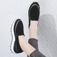 thumbnail image 6 of Women's Casual Loafers Slip On Platform Leather Shoes Comfort Casual Walking Shoes Female Sneakers Flats Boat Shoes, 6 of 12