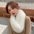 thumbnail image 3 of Women Commute Scarf Winter Plush Neck Warmer with Invisible Fix Clip Lightweight, 3 of 20