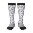 thumbnail image 2 of Lsque Unicorn DoingYoga Printed Crew Socks Men's Women's LightWeight Thin Casual Calf Socks ,Knee High Socks,Cotton Socks, 2 of 9