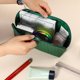 thumbnail image 2 of Neceser de maquillaje tejido, neceser impermeable para cosméticos, práctico bolso de viaje, organizador de cosméticos, neceser para mujer, verde, 2 of 8