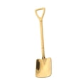 thumbnail image 3 of Toystoory Cuchara creativa de acero inoxidable para café, té, accesorios de cocina, cuchara de postre de Color dorado y plateado, regalo de Mostrada Dorado pala plana, 3 of 6