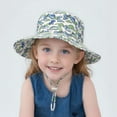 thumbnail image 2 of Sun Hat Toddler Kids Summer Sun Hat Upf 50+ Wide Brim Fisherman Hat for Beach and Outdoor Girls Sun Hat Light Green 0 Months-8 Months, 2 of 5