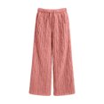 thumbnail image 5 of Yirov Fluffy Pajama Pants for Women Comfy Soft Fuzzy Pj Bottoms Loungewear Drawstring Fleece Sleepwear for Winter, 5 of 7