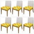 thumbnail image 2 of Gukieu Sunflowers2 Print Square Cushion Cover, Elastic Strap Chair Protector, Suitable for Family Restaurant, Hotel Banquet Decorations-Six Piece, 2 of 7