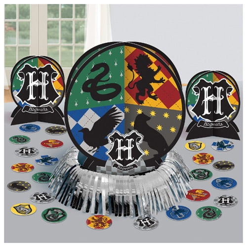 Harry Potter Lot Of 2 Party Supplies Hogwarts Plastic Table Cover And Decor Kit 11179590933 