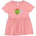 thumbnail image 3 of Inktastic Olive You Girls Baby Dress, 3 of 5