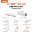 thumbnail image 2 of VEVOR Mini Split Line Set Cover 3-inch W 17.7Ft L, PVC Decorative Pipe Line Cover For Air Conditioner with 10 Straight Ducts & Full Components Easy to Install, Paintable for Heat Pumps, White, 2 of 9