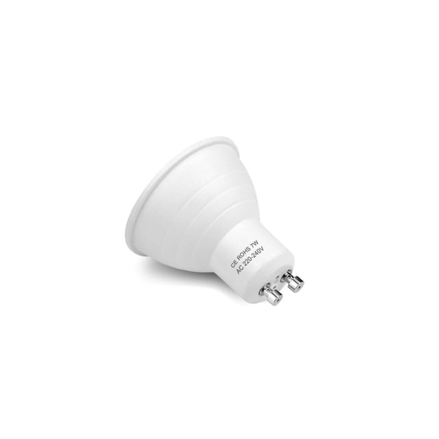 Bewildely Luz de techo de aluminio Reemplazo desmontable portátil LED Gran angular 90lm 220V 7W Herramienta de luz de foco de protección contra Iluminación y accesorios GU10-30° Blanco cálido Bewildely HA066783-07