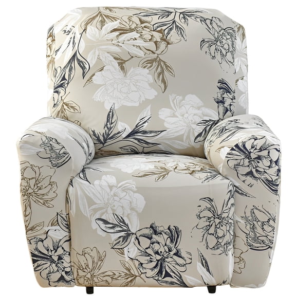 LQCrafK 4PCS Recliner Slipcover Set with Pocket for Lazy boy Chair Polyester Single Reclining Cover Anti Slip Stretch Sofa Slipcover for Room