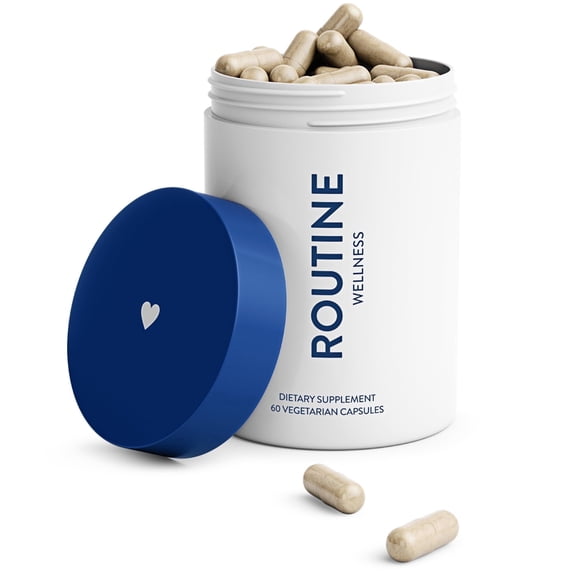 Routine Wellness Hair Growth Supplement - Clinically Tested for Thicker, Fuller Hair - Reduces Wrinkles, Fine Lines - Gluten Free, Ideal for Women & Men with Thinning Hair - 1 Bottle, 30 Day Supply