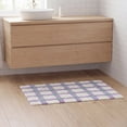 thumbnail image 6 of REGALWOVEN Checkered Non Slip Bath Mats, Soft Fluffy Absorbent Bathroom Rugs for Shower, Sink Purple Green 16" x 24", 6 of 7