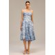 thumbnail image 2 of Vestido Bellabarnetten Lesa Halter a media pierna con estampado floral, 2 of 6