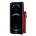 thumbnail image 3 of Allytech Case for iPhone XS Max, [Large Capacity] Wallet Case with Card Slots & Zipper Pocket, Premium PU Leather Metal Snap Kickstand Shockproof Case with Shoulder Strap, Red, 3 of 10