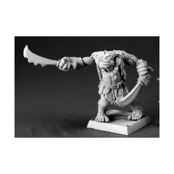 Reaper Miniatures Black Orc Warbringer #14643 Kargir Unpainted RPG Mini Figure