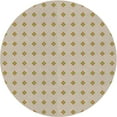 thumbnail image 1 of Ahgly Company Indoor Round Patterned Dark Almond Brown Novelty Area Rugs, 9' Round, 1 of 6