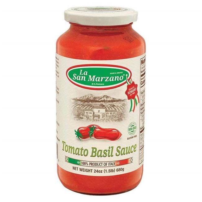La San Marzano 313295 Tomato & Basil Sauce, 24 fl. oz