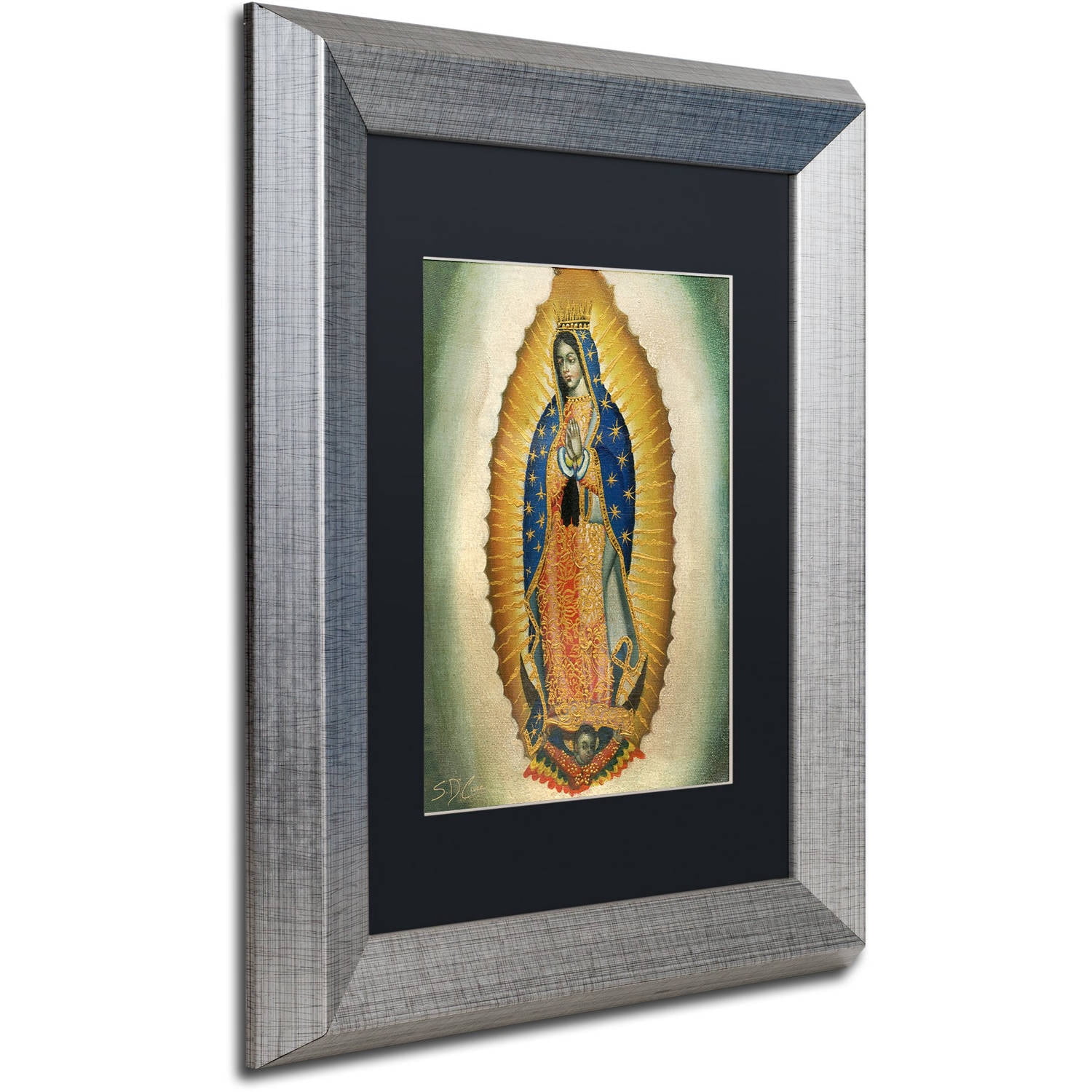 Trademark Fine Art "The Virgin" Canvas Art by Masters Fine Art, Black Matte, Silver Frame