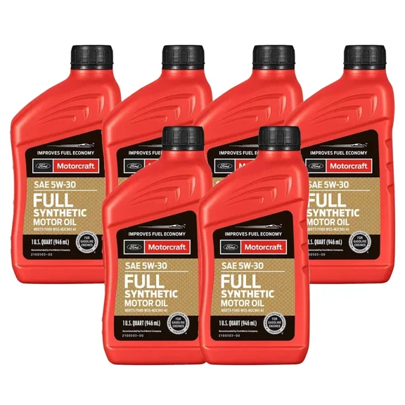 Motorcraft OEM Full Synthetic Motor Oil SAE 5W-30 - 6 Quart