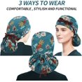 thumbnail image 3 of LAICAIW Working Cap with Button and Sweatband, Adjustable Bouffant Hats for Women Men, One Size Working Head Coveru2026, 3 of 6