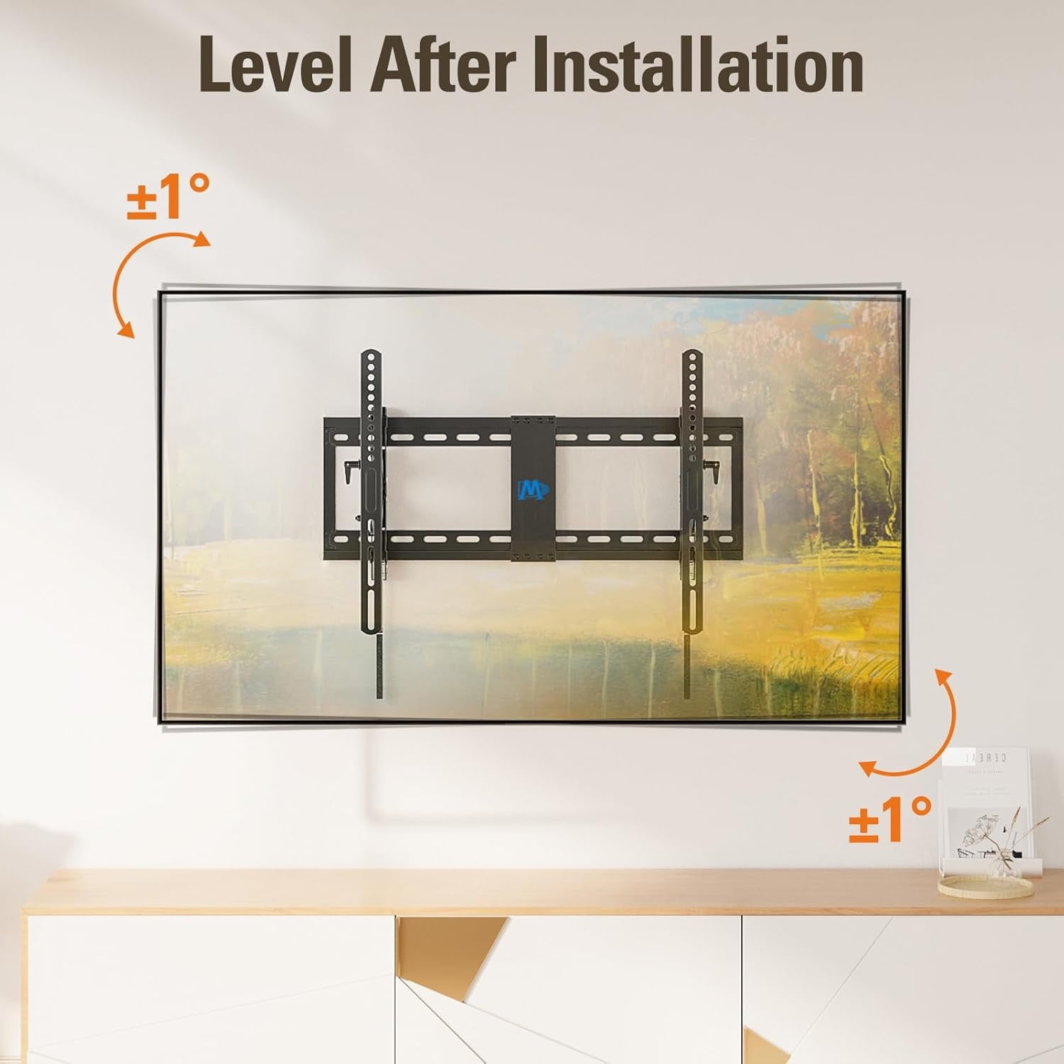 Advanced Tilt TV Wall Mount for Most 42-90 Inch TVs, TV Bracket with Full Tilt Extension up to 7", Fits 16", 18", 24" Studs
