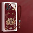 thumbnail image 5 of Lotus Lanyard Hard Cases,for iPhone iPhone 17/16/15/14/13 Pro Max Series,  All-Inclusive Lens Design Phone Cover, 5 of 7