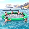 thumbnail image 7 of Bezliving 8FT Sunchill Round Inflatable Float Ring for Adults, Heavy Duty Hammock Pool Lounger with Pump, for Lake, Ocean & Pool, 7 of 7