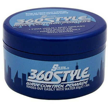 Luster's S-Curl 360 Style, Wave Control Pomade 3 (Best Wave Grease For 360 Waves)