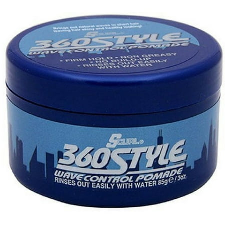 Luster's S-Curl 360 Style, Wave Control Pomade 3 (Best Hair Products For 360 Waves)
