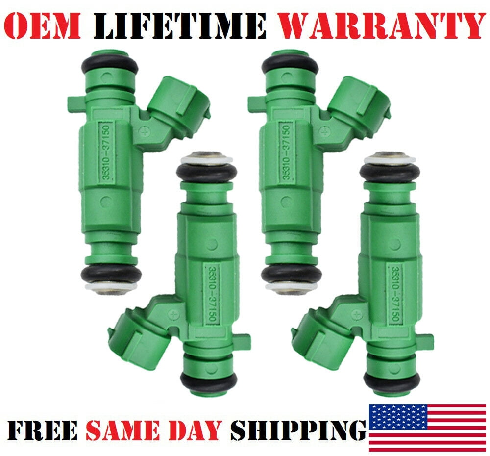 4x OEM 3531037150 Fuel Injectors for 20062011 Hyundai Accent 1.6L