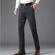 thumbnail image 4 of Pantalones largos para hombre, lisos, informales, de negocios, con bolsillos, para exteriores, con botones y cremallera, de poliéster., 4 of 6