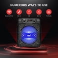 thumbnail image 3 of Sistema de altavoces PA Bluetooth Pyle de 300 W con subwoofer de 8», 3 of 7