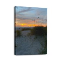 Breathtaking Beach Seascape 12X16inch Canvas Painting Capturing Sea & Nature. Ready-to-Hang Wall Art Ideal for Living Room, Bedroom, Office. A Luxurious Addition to Your Home Décor!