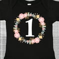thumbnail image 4 of Inktastic 1st Birthday Rose Flower Wreath Girls Girls Baby Bodysuit, 4 of 5