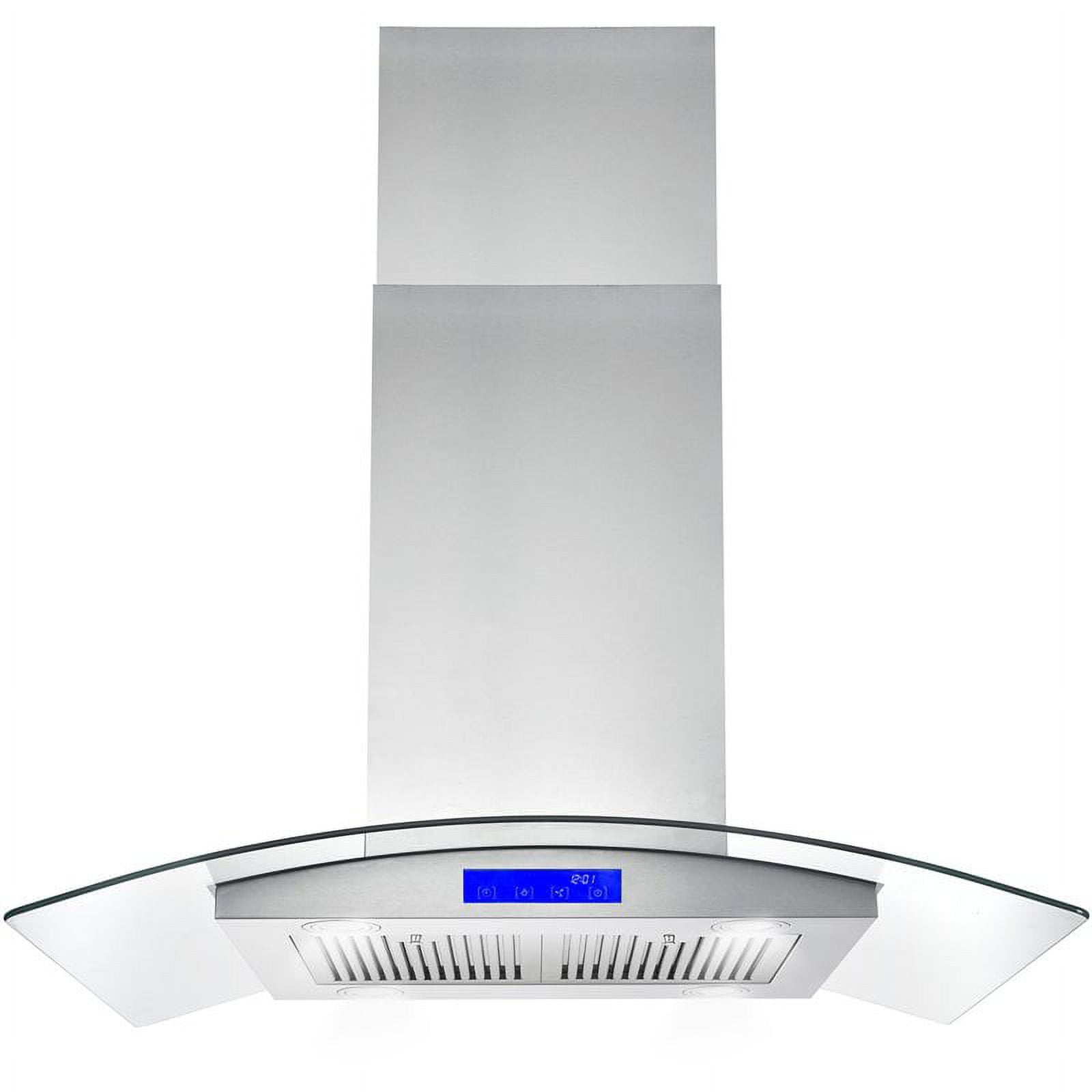 Cosmo 36 Inch Kitchen Vent Extractor, Island Range Hood w