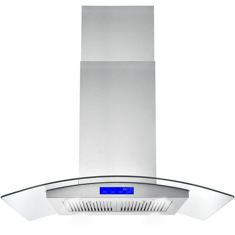 Cosmo 36 Inch Kitchen Vent Extractor, Island Range Hood w
