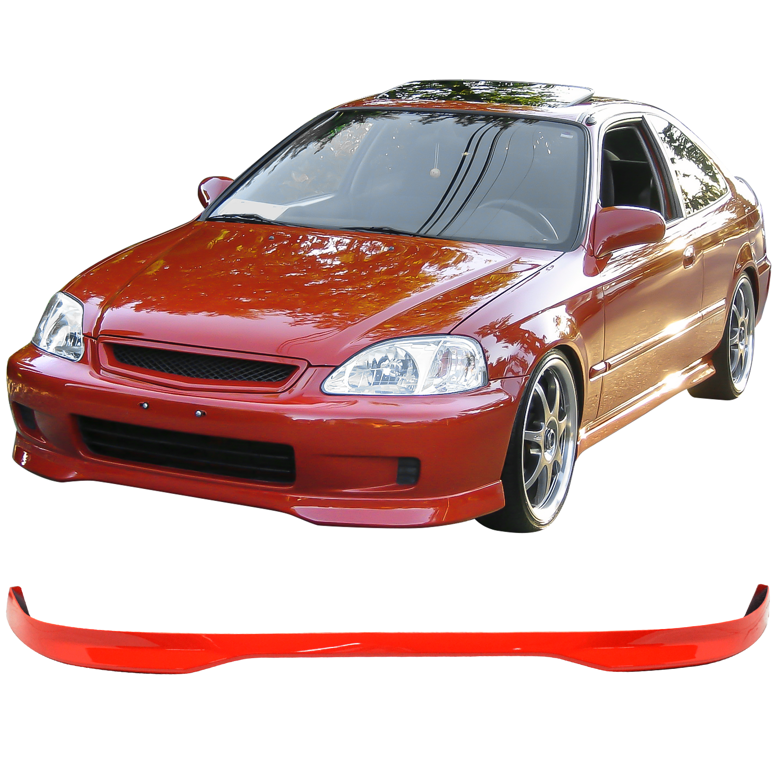 2000 civic on sale si front bumper