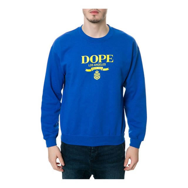 Sudadera DOPE The Milan para hombre, azul, pequeña