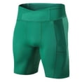 thumbnail image 4 of MIXUE Mens Cargo Pants Solid Color Stretch Compression Running Outdoor Training Length Tight Shorts Sweatpants for Men Outwear,Green,XL, 4 of 5