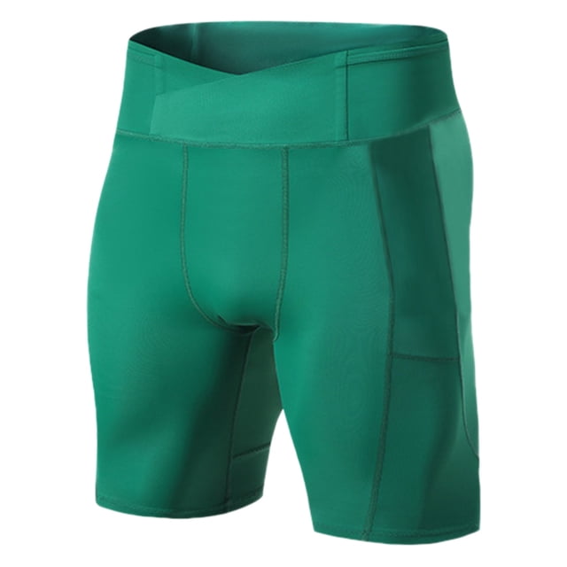 HNMKIU Pantalon Décontracté pour Hommes Extensible Compression pour l'Entraînement et la Course Confortable Exercice Extérieur Collants Shorts Longueur Cinq Quarts pour Athlètes