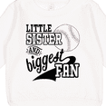 thumbnail image 3 of Inktastic Little Sister and Biggest Baseball Fan Toddler Sweatshirt, 3 of 4
